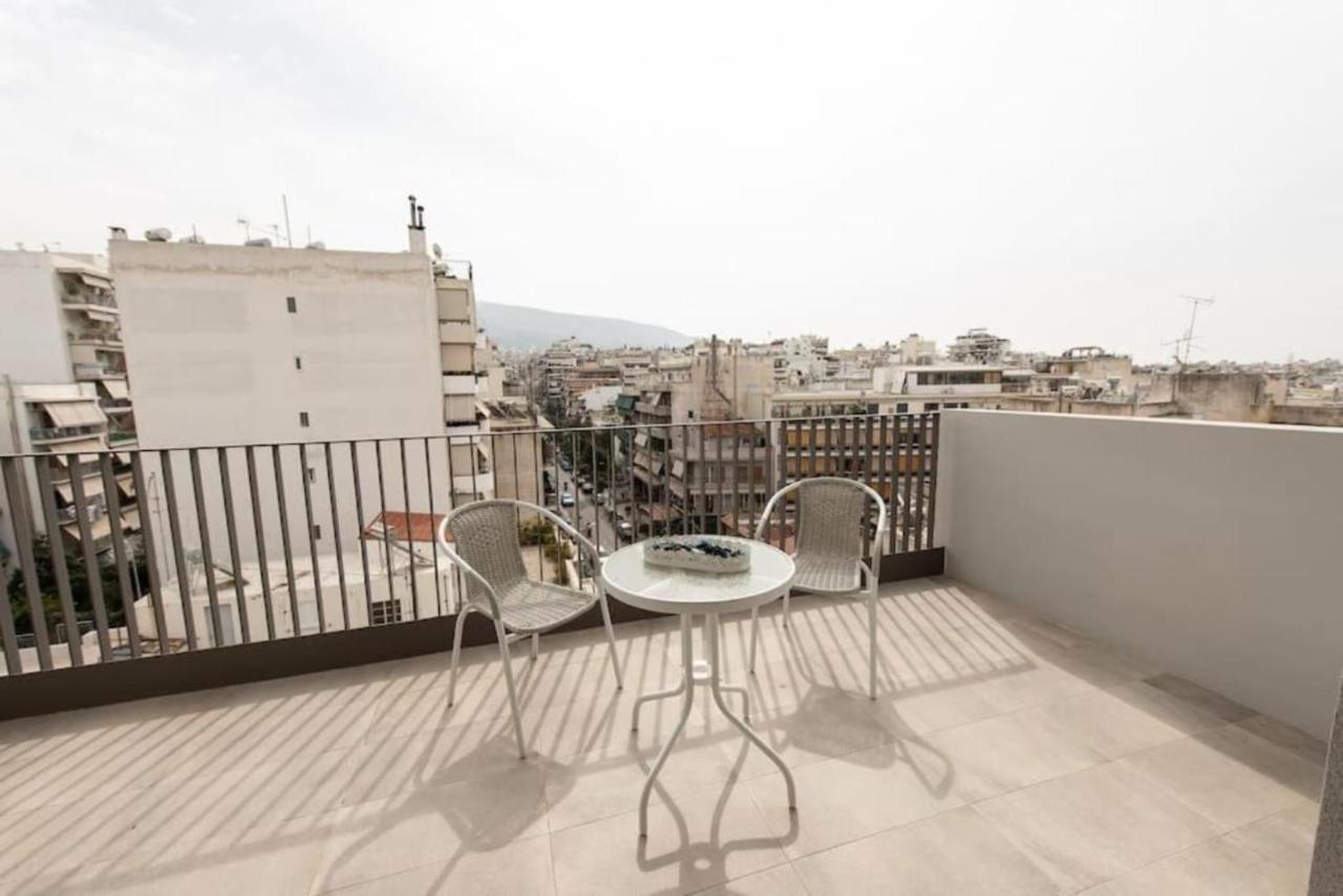 Brand-New Flat With A City View Atenas Exterior foto
